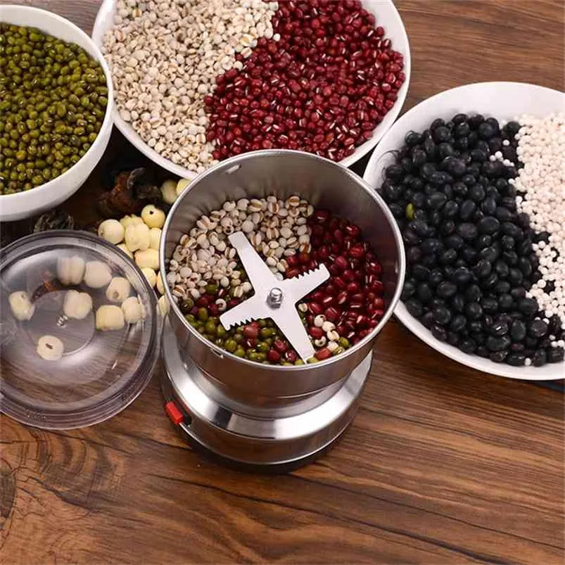 Superfine small grains dry mill green beans coffee Chinese medicine grinder vanilla nut stainless steel kitchen supplies 210611