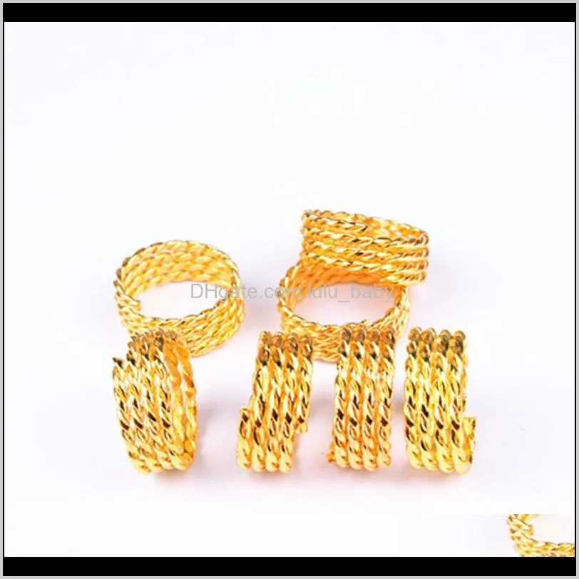 zhifan wholesale cheap shipping dreadlocks ring for braids hair beads 100pcs lot metal decorative ring
