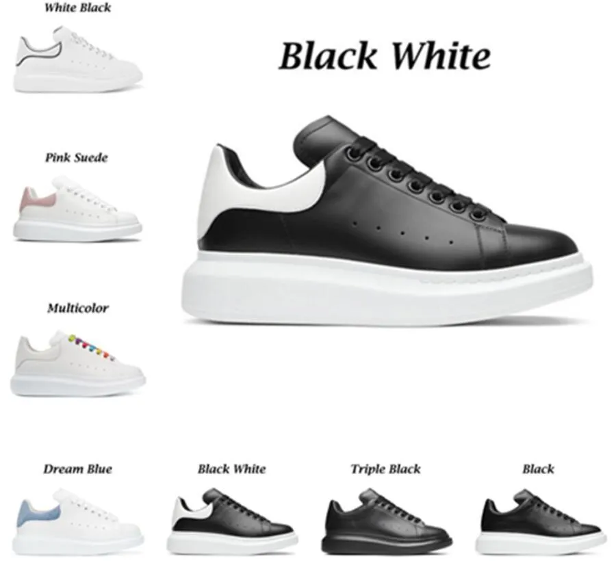 2022 Top Quality Mens Womens Läder Casual Skor Designer Sneakers Lace Up Flat Comfort Pretty Trainers Daglig Livsstil Skateboarding med