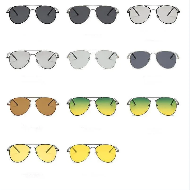 Lunettes de soleil polarisées changement de couleur lunettes de soleil concepteur jour et nuit lunettes de conduite été crème solaire nuances mode lunettes lunettes 16 couleurs BA7942