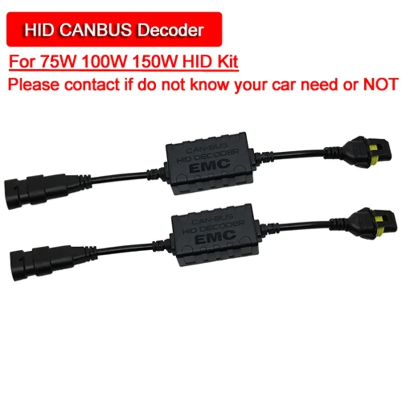 SUKIOTO HID Ballast Decoder EMC Ballast Error Canceller Wires Harness Canbus Ballast 9005 9006 H11 Igniter Warning Canceller 1 (3)