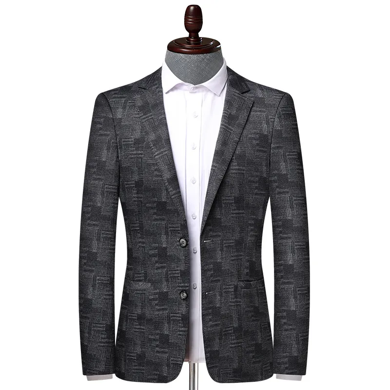 Yeni Arrvial Moda Yüksek Kalite Takım Elbise Erkekler Genç Tek Göğüslü İlkbahar Ve Sonbahar Blazer Coat Artı Boyutu M L XL 2XL 3XL 4XL