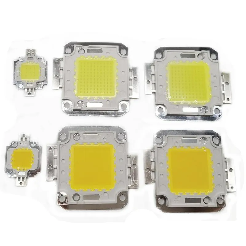 Ljuspärlor 10/20/30/50/70/100W DC 12V 36V COB LED -chiplamplampa Chips för Spotlight Lightlight Garden Square Integrated