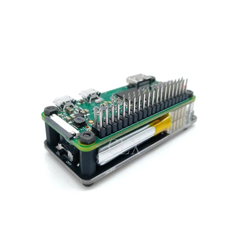 UPS Lite V1.2 Pour Raspberry Pi Zero - Batterie 1000 MAh Intégrée, Charge 400 MA, Autonomie Jusqu'à 6 Heures