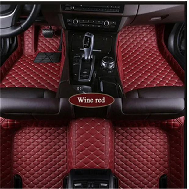 The citroen c5 c6 car floor mat waterproof pad leather material is odorless and non-toxici