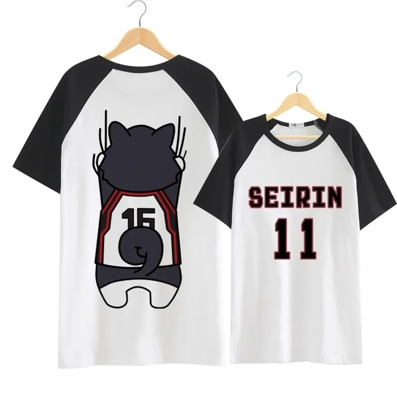 Unisex Anime Kuroko No Basket Tees 순수한 면화 만화 T 셔츠 티셔츠 펑크 힙합 kuroko 아니 Basuke Lovers 티셔츠 티셔츠 210324