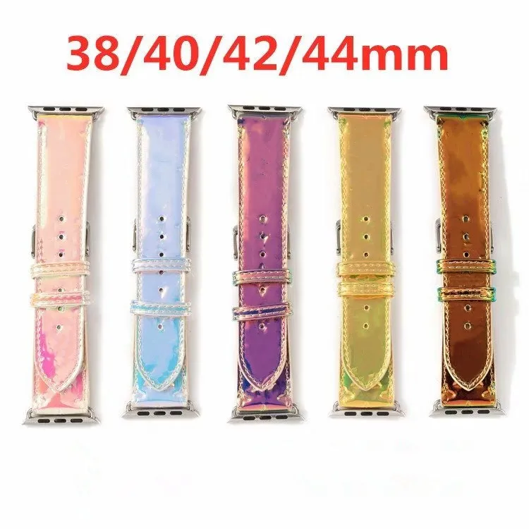 Fashion Designer Watch Straps for Watches Series 1 2 3 4 5 6 Top Quality Leather Smart Bands Deluxe Wristband Watchbands Wearable Accessorie