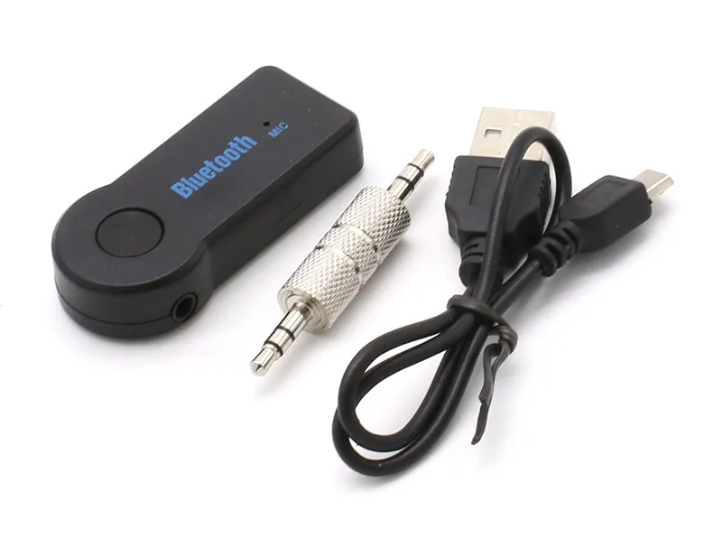 Comprar Adaptador AUX Bluetooth Kit Manos Libres para Coche Receptor de  Audio Compatible con Siri y Android