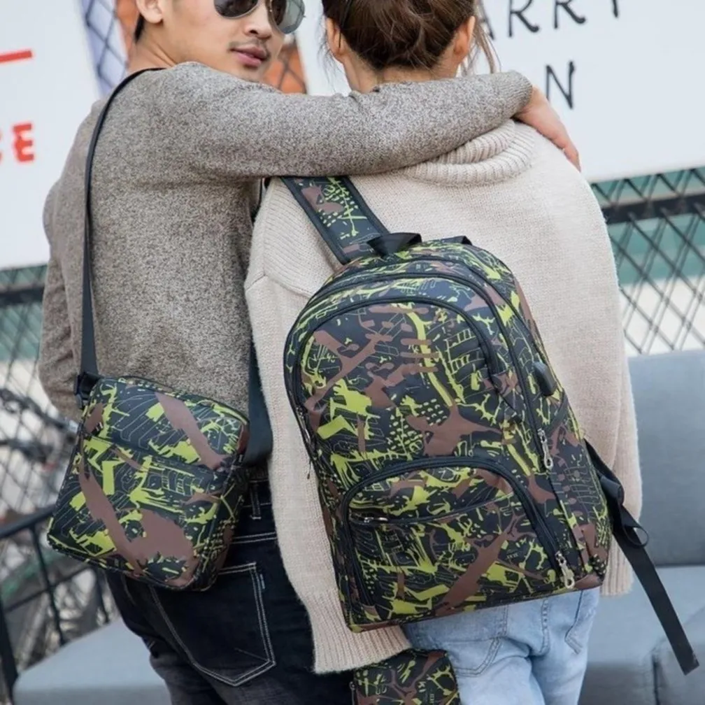 Quente melhor porta ao ar livre sacos camuflagem mochila de viagem saco do computador oxford corrente freio saco do estudante do ensino médio muitas cores