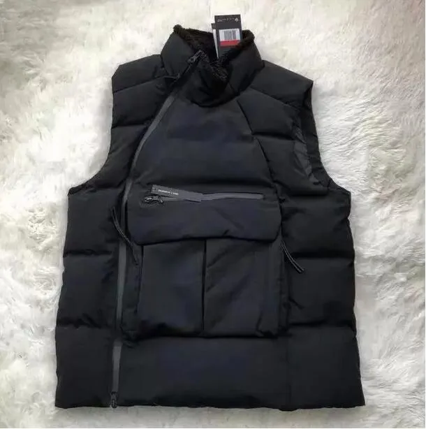 Hiphop Erkek Aşağı Yelek Moda Mektuplar Baskı Kadın Yelekler Kış Sıcak Rüzgar Geçirmez Streetwear Parkas Klasik Stilleri Aşağı Conto L-3XL İsteğe Bağlı