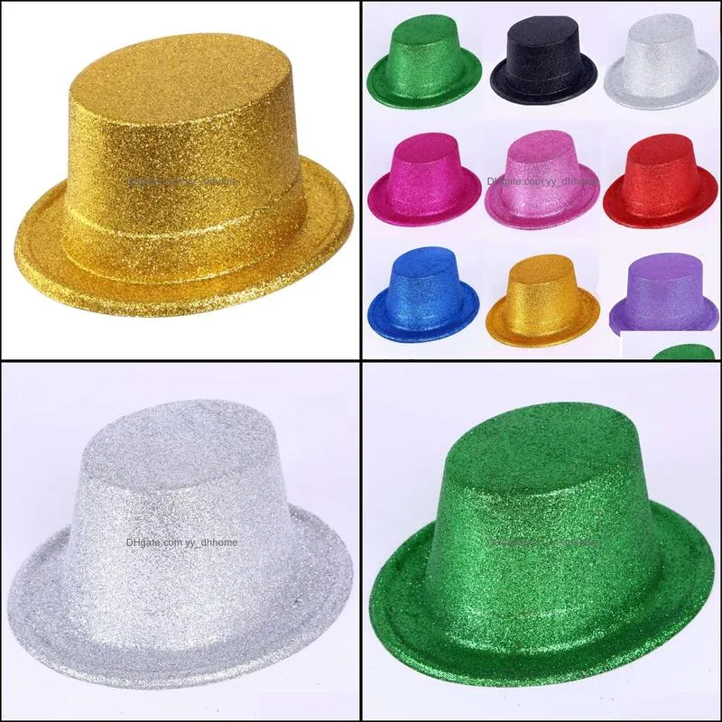 Carnival Hat Powder Magician Actions (12 stitches/batch) Mix Color Party Dance Decoration