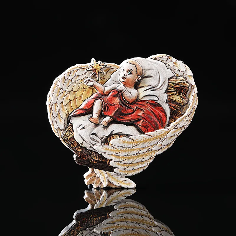 Christian Jesus Angel Refrigerator Creative Relief Resin
