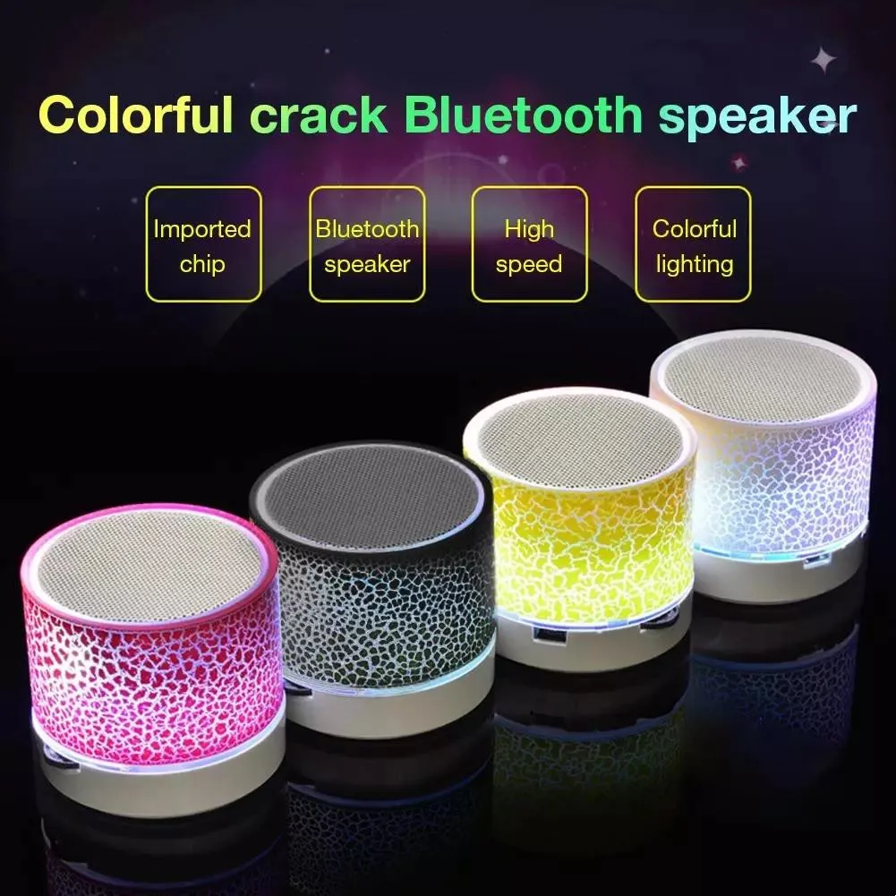 Portable Bluetooth Speaker, Wireless Mini LED Loudspeaker With TF