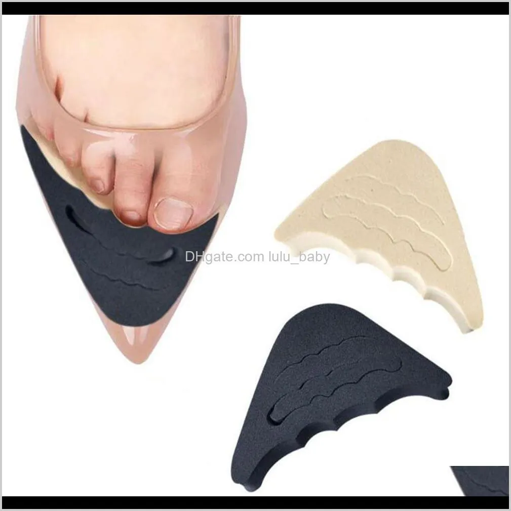 Forefoot Insert PAD للنساء عالي الكعب في إصبع القدم نصف سد نصف إسفنجة وسادة أقدام حشو الحشو وسادات antipain