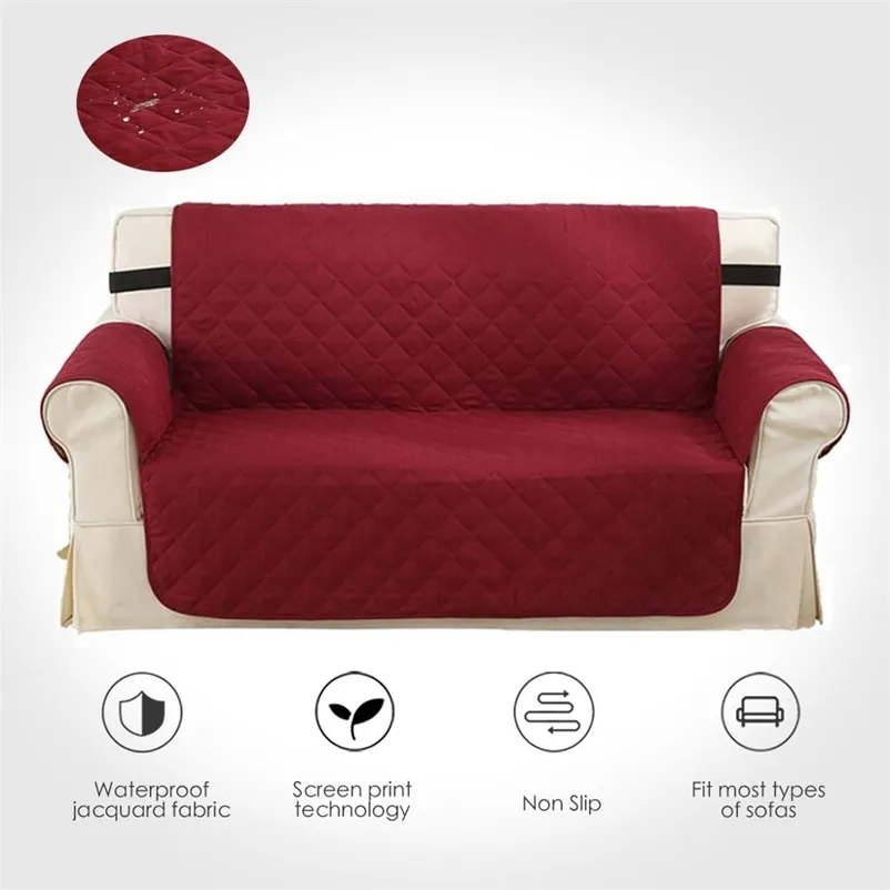 Vattentät soffa för hundar katt husdjur barn fåtölj soffa slipcover möbler loveseat sits fåtölj anti slip soffmatta 211102