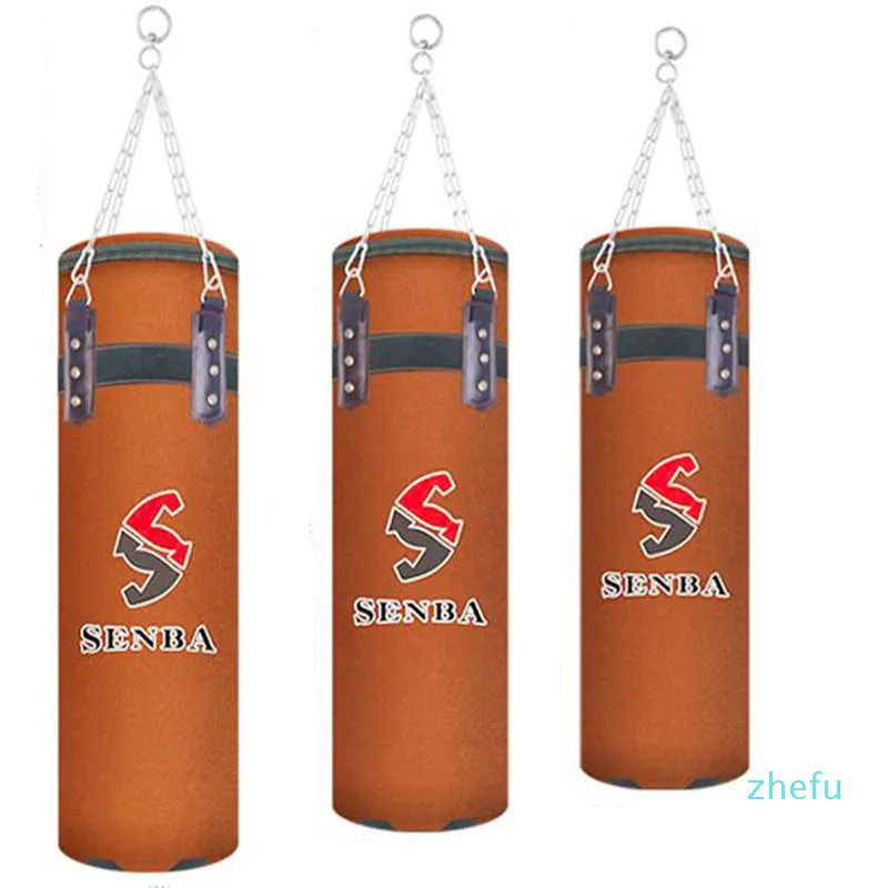 Sand Bag 80/90/100/120 Cm PU Sandbag Punching Kicking Train Pear Leather Suede Boxing Indoor Sport Earthbag