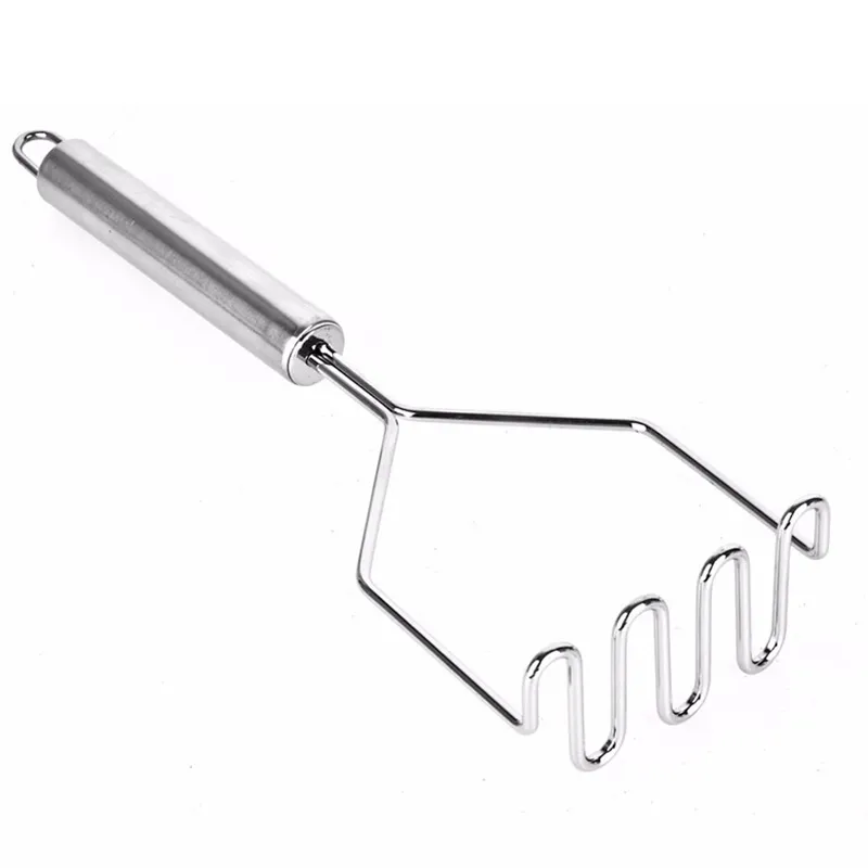 Stainless Steel Wire Potato Masher Ricers Press Cooking Hand Tool Mashed Potatoes Puree Wavy Pressure Bean Avocado Banana Crusher Kitchen Gadget JY0464