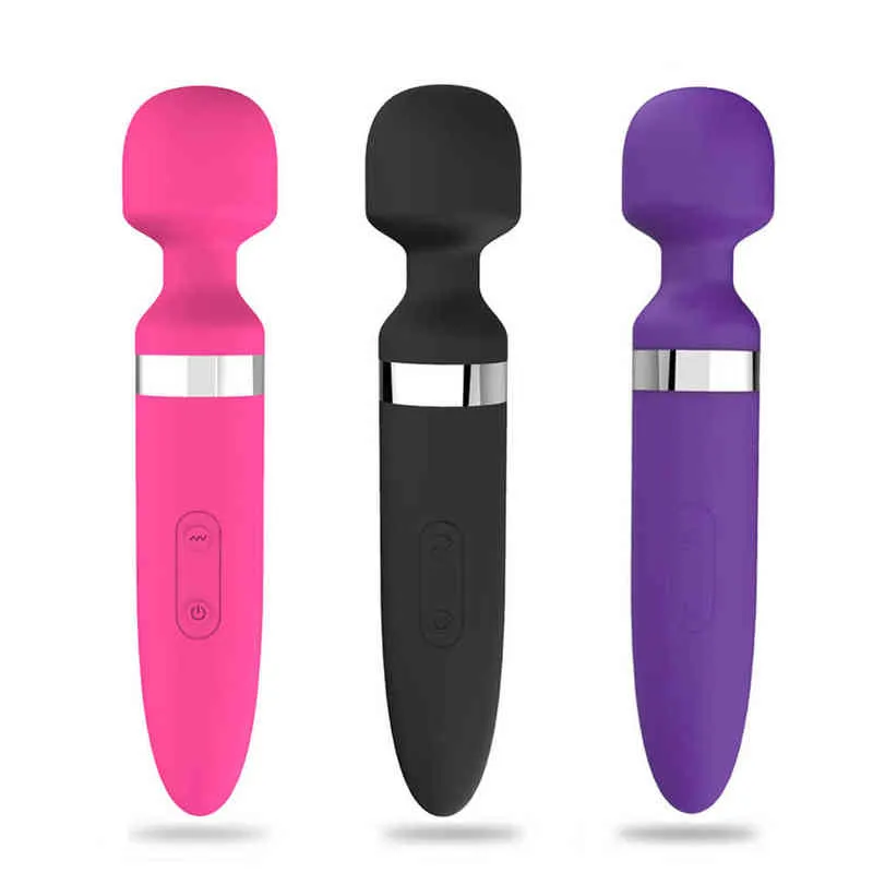 Nexy Sex Produits Vibromator AV Outils pour Femmes Produits intimes Masturbateur Silicone Silicone Multi-fréquence Vibrant Baguette magique Vibro Jeux Vibro Adulte0210