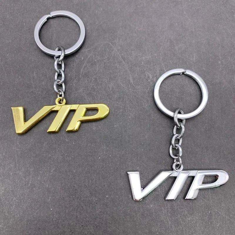 Chaveiros Chrome Metal Car Logo Keyring Key FOB Keychain Gold Vip