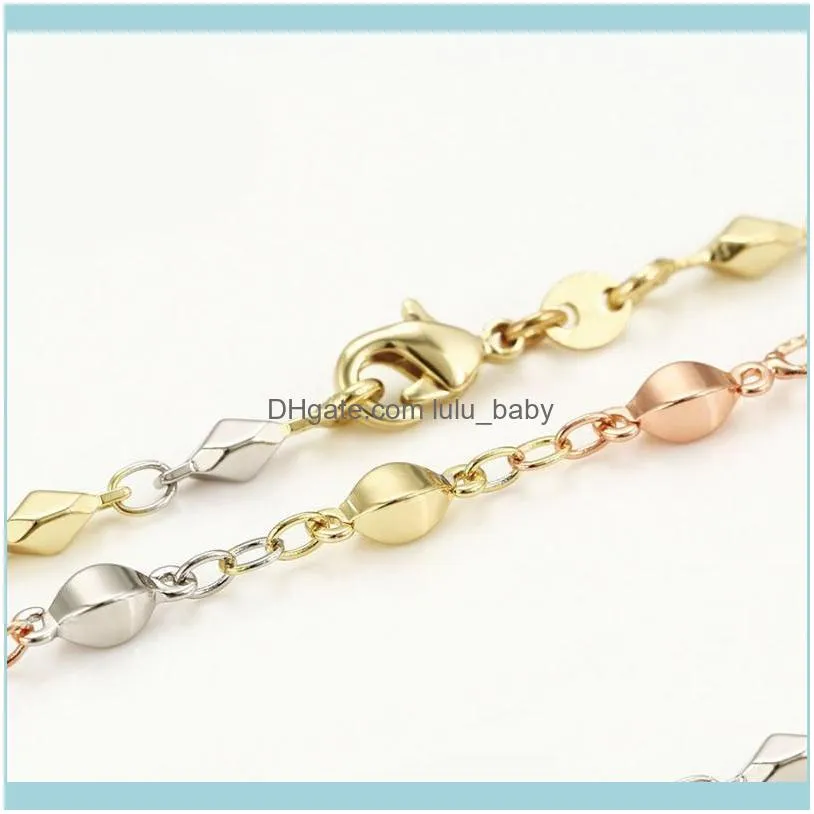 Chains MxGxFam ( 47 Cm * 3 Mm ) Mix Gold Color Beads Chian Necklaces For Women Fashion Jewelry