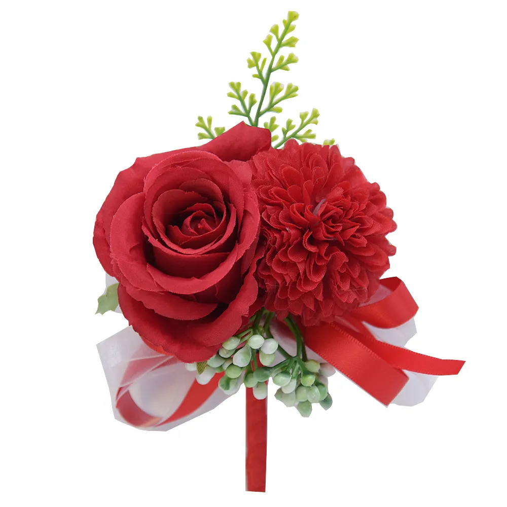Corza Di Polso Fatti A Mano Boutonniere Con Fiori Di Rosa Peonia  Artificiale Rosa Rosso Arredamento Abiti Da Damigella Donore Da Damigella  Donore Da 1,65 € | DHgate, image size:1000x1000