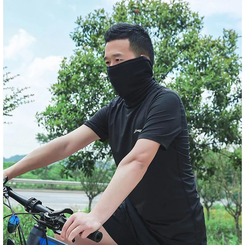 Cycling Caps & Masks Summer Men Women Mesh Ice Bandana Half Face
