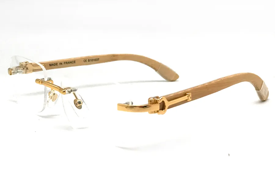 Sonnenbrille Frauen Herren Designer Sonnenbrille mit Box Modemarken Carti Gläser Luxusdesigner Brille UV Proof Sport Square Randeless Randless Holzbrille