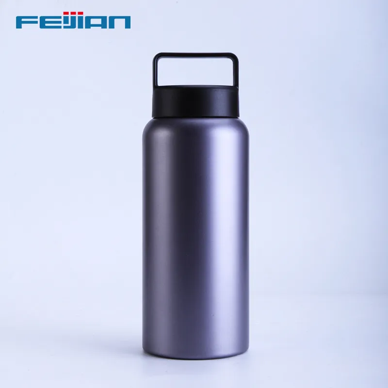 Botellas de vacío de flash termo 18/10 Acero inoxidable aislado, botella de agua de boca ancha para el café Mantenga frío caliente