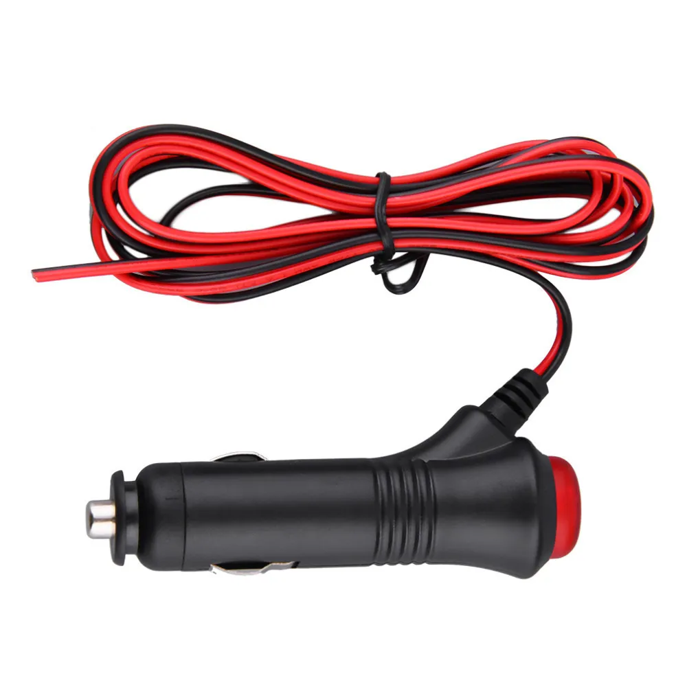 Promotion 1.5 meter 12V 24V Male Car Cigarette Lighter Socket Plug Connector On Off Switch