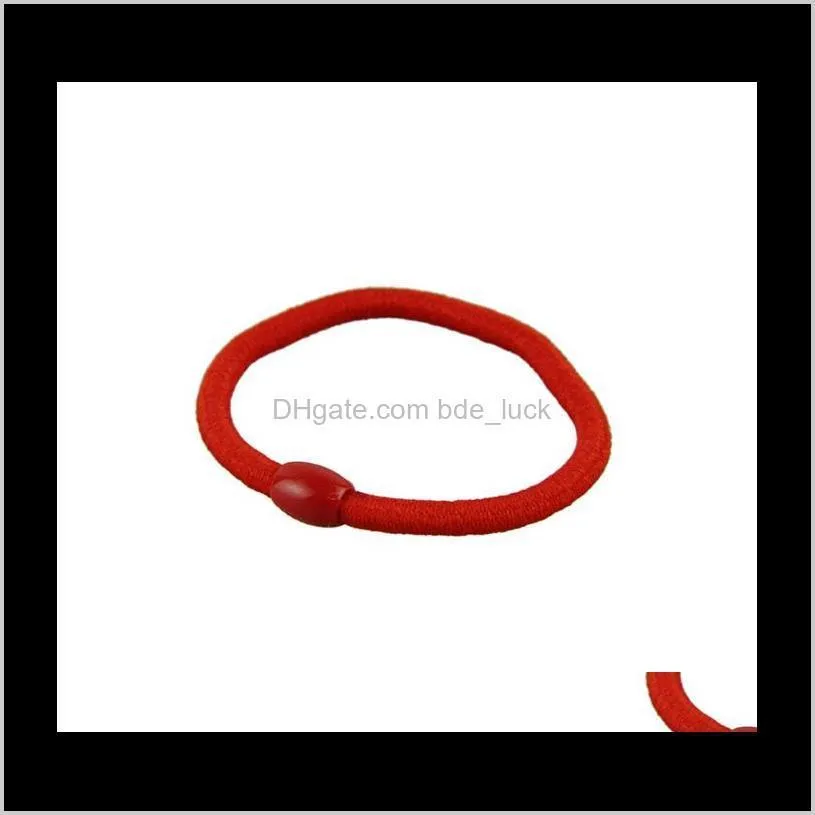 Wholesale- Fantastic D0N28 Baby Children Elastic Hair Band Accessory Black Plus Velvet Hair Rope Headband Mix Candy Color