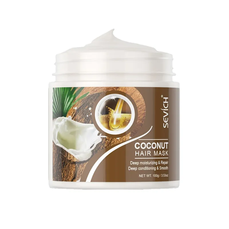100g Deeply Moisturize Tea Tree Hair Mask Anti-Loss Hair Care Coconut Oil Repair Damage Keratin Hair Treatment Mask