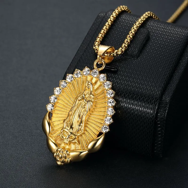 Iced out on sale virgin mary