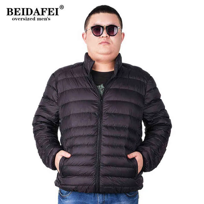 Surdimensionné 8XL 9XL 10XL hommes veste légère 2021 printemps automne nouveaux hommes léger résistant à l'eau compressible veste bouffante G1108