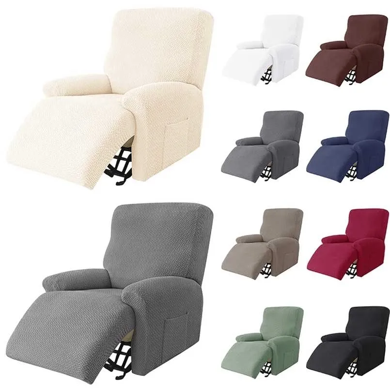 1 stuk fauteuil sofa cover fauteuil case anti-stof antislip luie jongen stoel effen kleur universele stoel 211116