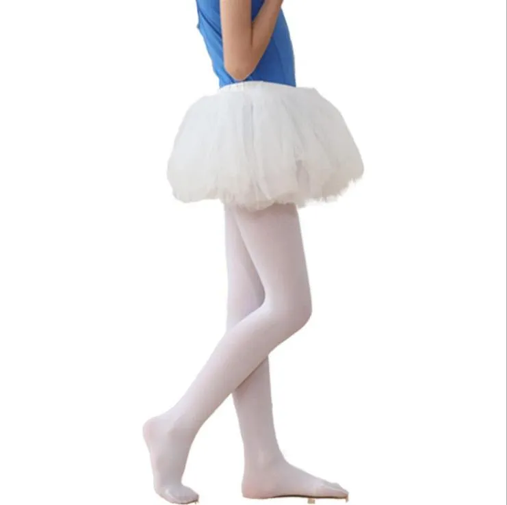 Colorful Velvet Ballet Stockings For Girls Elastic Pantyhose