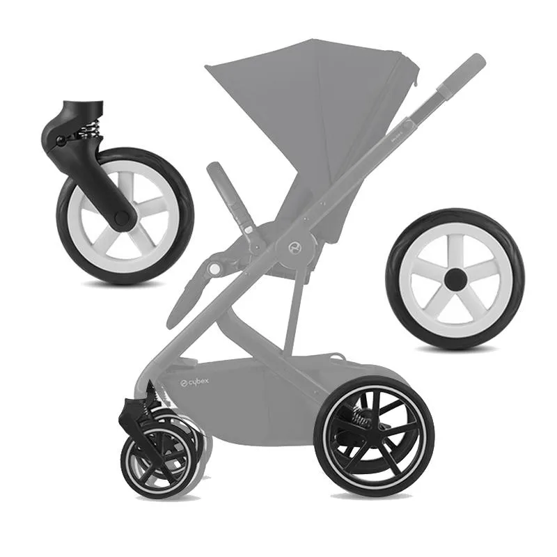 Parti per passeggino Accessori Ruote per Cybex Mios Eezy Priam Carrello per bambini Compatibile con ruote anteriori e posteriori