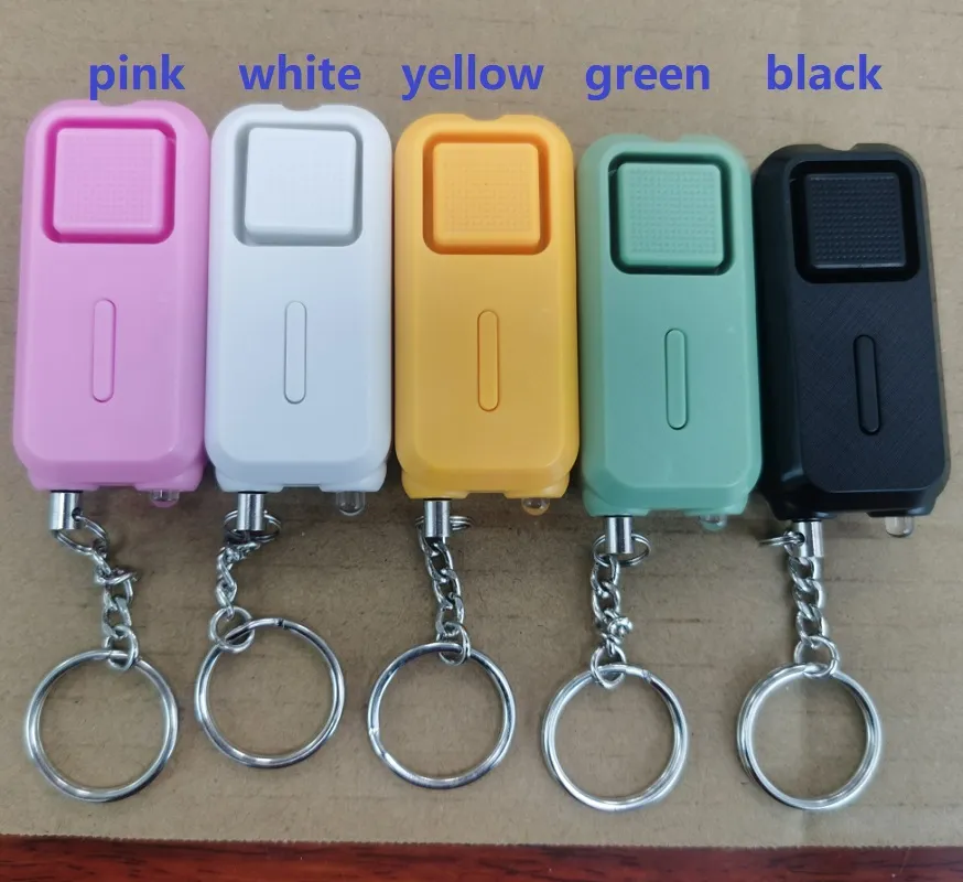 Best Personal Self Defense Alarm 130db Girl Women Old man Security Protect Alert Safety Scream with LED Light Keychain Good quality