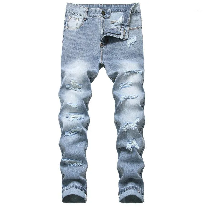 Acquistare Jeans Da Uomo I Fori Strappati In Denim In Rovina Dei Pantaloni Non  Elasticizzati In Rovina Economico | Consegna Veloce E Qualità | DHgate Italy