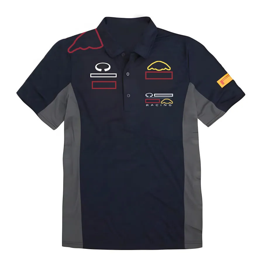 2021 F1 Formule 1 Logo de voiture à manches courtes T-shirt à manches courtes T-shirt Fans Team Racing Vêtements Voiture Polo Homme Été P229Q