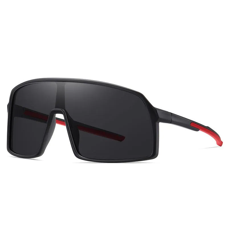 النظارات الشمسية TR90 الاستقطاب للرجال النساء من قطعة واحدة المتضخم إطار الذكور نظارات الشمس ركوب خمر مصمم النظارات