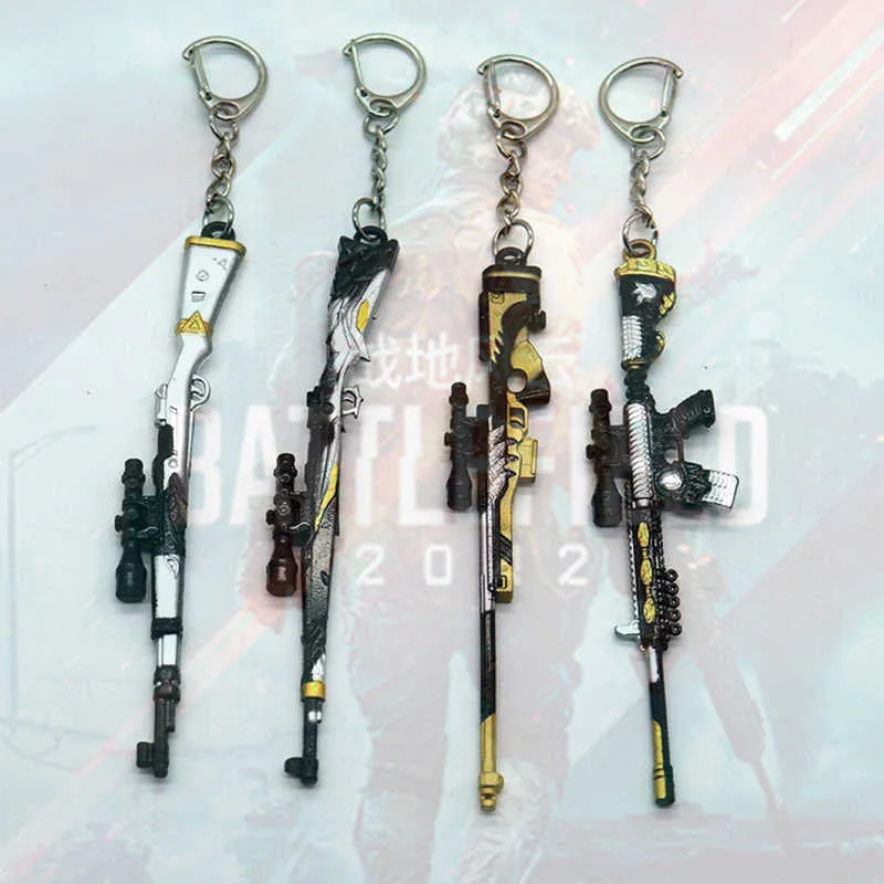 PlayerUnknown's Battlegrounds Battle Royale Waffenmodell Pistole Leder PUBG Auto Schlüsselanhänger Geschenk kann im Großhandel erhältlich sein G1019