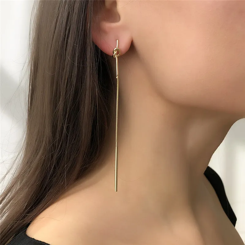 Long Dangle & Chandelier Zinc Alloy Earrings Women's Earring Jewelry For Girls E9468