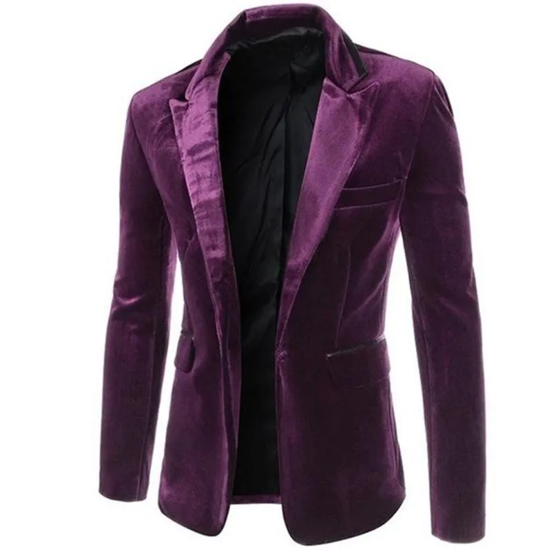 Purple velvet coat mens hotsell