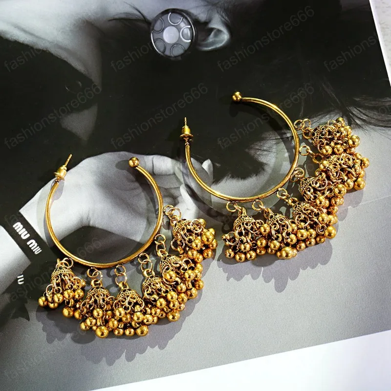 Jhumka Ohrringe Im Retro-Stil - Ethnischer Schmuck Für Damen In Verschiedenen Farben