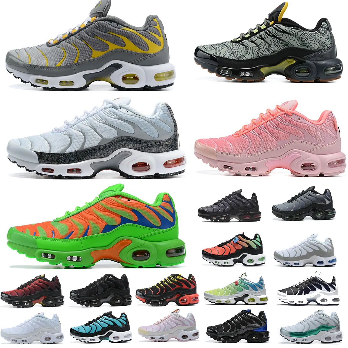 Tn Plus TNS Greedy OG Decon Topografi Magma Pack Lava Löparskor Herr Dam Tränare Atlanta Euro Tour Blue Fury Worldwide Brushstroke Remix Sport Sneakers