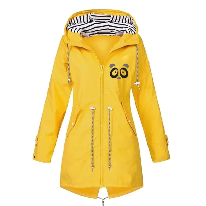 Bikinis Secret Autumn and winter zipper women's stormsuit outdoor hooded mountaineering jackett coat Panda S~5xl 211014