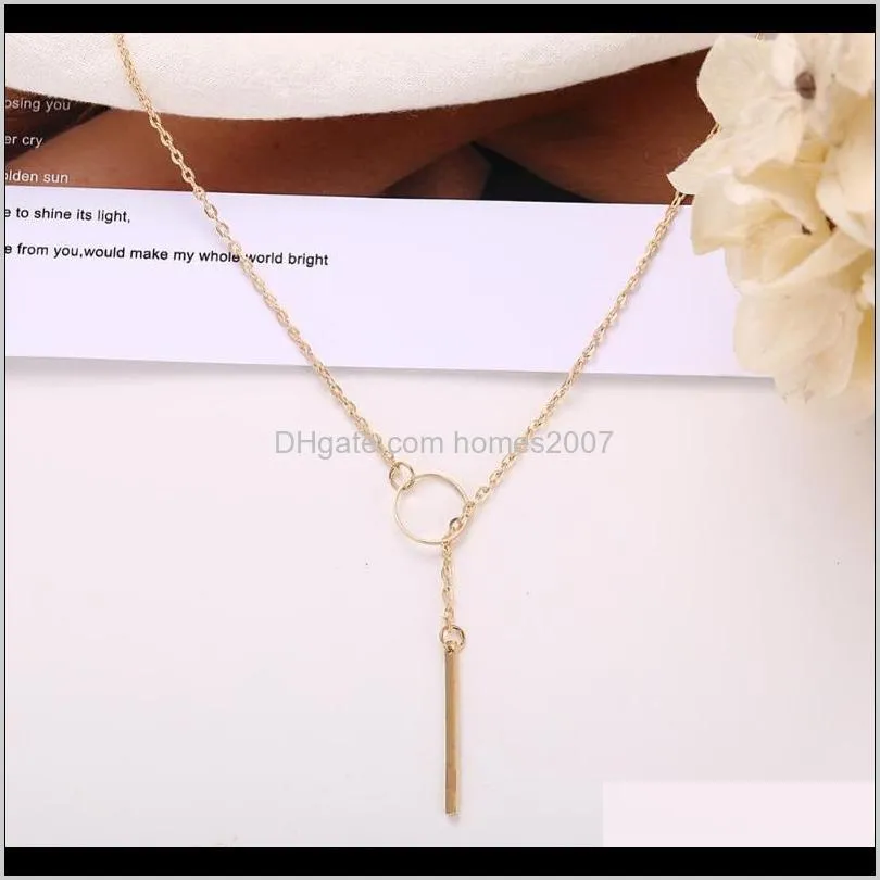 hollow fashion star moon necklace long pendant crystal simple gold metal round coin necklaces women jewelry