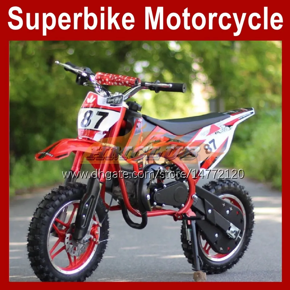 49cc Mini Motorcycle 2 Stroke Mountain Gasoline Scooter ATV Off-Road Superbike Boy Girl Small Buggy Moto Bikes Children Birthday Gift Motobike Dirt Pit Pike