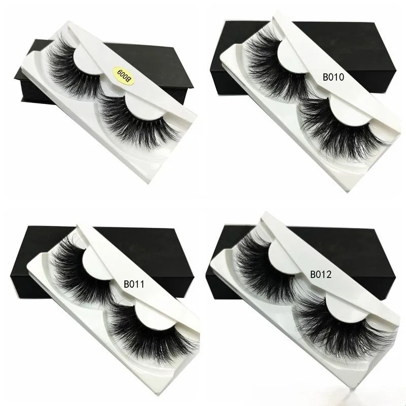 100% Mink Eyelashes 25 mm Wispy Fluffy Fake Lashes 5D Makeup Big Volume Crisscross Reusable False Eyelashes Extensions Beauty Fashion Tool