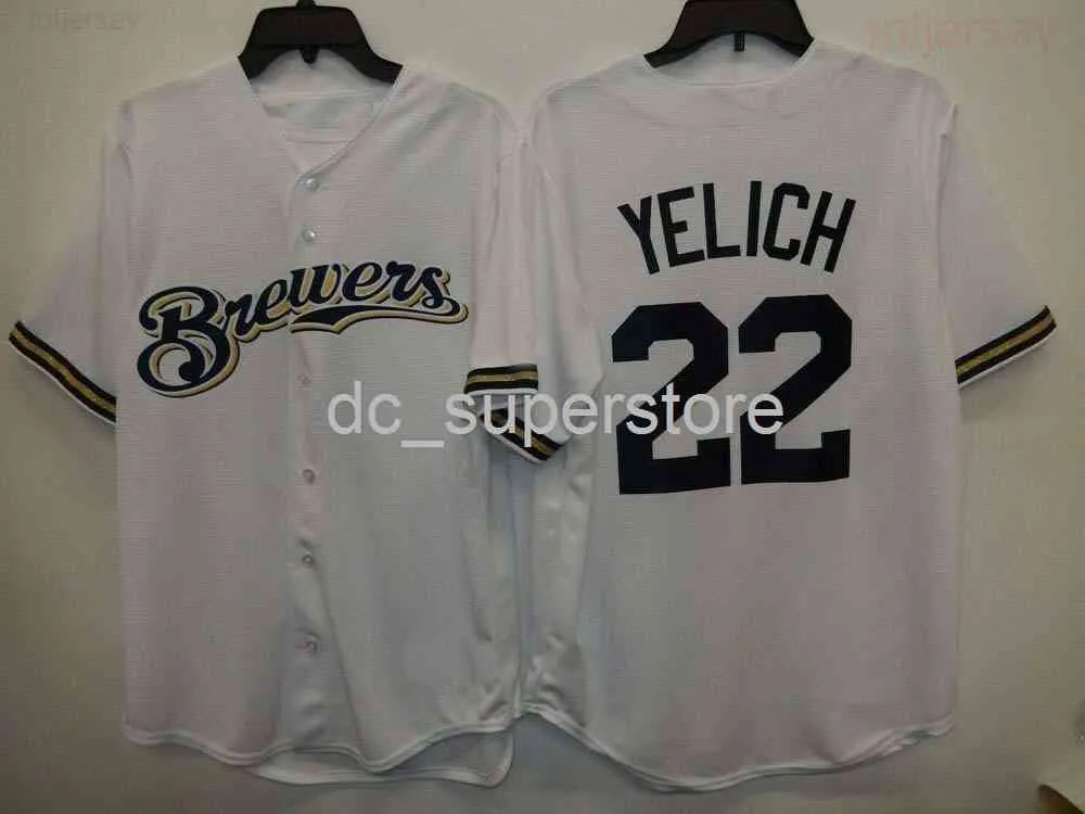 Custom CHRISTIAN YELICH Baseball Jersey New WHITE Stitch Any Name